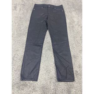 Aelfric Eden Pants Mens 32x29 Black Wax Coated Slim Straight Leg Grudge Skater